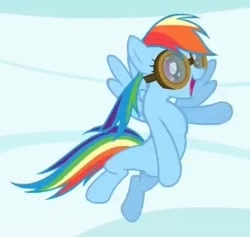 Size: 323x306 | Tagged: safe, screencap, rainbow dash, pegasus, pony, swarm of the century, solo