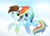 Size: 1057x755 | Tagged: safe, artist:maplesunrise, rainbow dash, oc, pegasus, pony, cloud, cloudy