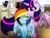 Size: 2048x1536 | Tagged: safe, artist:mylittlelevi64, derpibooru import, rainbow dash, twilight sparkle, twilight sparkle (alicorn), alicorn, changeling, pegasus, pony, eyes closed, feather, female, lesbian, mare, shipping, spread wings, twidash