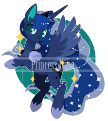 Size: 1200x1351 | Tagged: safe, artist:snow angel, princess luna, alicorn, pony, female, jewelry, mare, regalia, solo