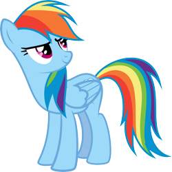 Size: 8283x8291 | Tagged: safe, artist:tryhardbrony, rainbow dash, pegasus, pony, absurd resolution, simple background, transparent background, vector