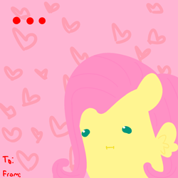 Size: 1280x1280 | Tagged: safe, artist:fatcakes, fluttershy, pegasus, pony, chubbie, female, mare, valentine