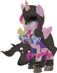 Size: 1280x1642 | Tagged: safe, princess cadance, alicorn, pony, 4chan cup, 4chan cup scarf, cloak, clothes, drawthread, female, mare, medal, meme, scarf, simple background, transparent background