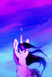 Size: 617x900 | Tagged: safe, artist:skyeypony, derpibooru import, part of a set, twilight sparkle, twilight sparkle (alicorn), alicorn, pony, crying, female, mare, sad, solo, windswept mane