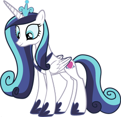 Size: 1920x1853 | Tagged: safe, edit, princess cadance, shining armor, alicorn, pony, unicorn, female, fusion, male, palette swap, ponyar fusion, recolor, simple background, solo, transparent background, vector, vector edit