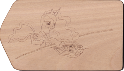 Size: 2798x1605 | Tagged: safe, artist:malte279, nightmare moon, princess luna, alicorn, pony, pyrography, reflection, river, traditional art, water