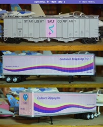 Size: 1300x1603 | Tagged: safe, artist:lonewolf3878, princess cadance, starlight glimmer, pony, custom, irl, model train, photo, ponified, toy, truck