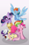 Size: 6889x10456 | Tagged: safe, artist:cutepencilcase, derpibooru import, applejack, fluttershy, pinkie pie, rainbow dash, rarity, twilight sparkle, twilight sparkle (alicorn), alicorn, earth pony, pegasus, pony, unicorn, absurd resolution, female, mane six, mare, simple background