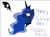 Size: 1076x796 | Tagged: safe, artist:smurfettyblue, princess luna, alicorn, pony, bust, cutie mark, luna day, simple background, solo, trace, white background