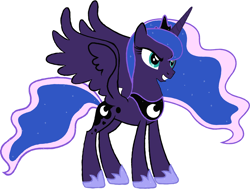 Size: 5750x4340 | Tagged: safe, artist:racquel-silverspirit, princess luna, alicorn, pony, absurd resolution, simple background, solo, white background