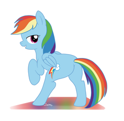 Size: 818x800 | Tagged: safe, artist:sion, rainbow dash, pegasus, pony, buttcrack, plot, plotcrack, solo