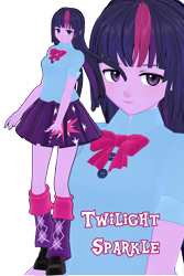 Size: 2000x3000 | Tagged: safe, artist:nanasui, derpibooru import, twilight sparkle, equestria girls, 3d, mmd, solo, uncanny