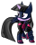 Size: 2057x2574 | Tagged: safe, artist:ancientkale, artist:joeycrick, derpibooru import, twilight sparkle, arkham city, batgirl, batman, batmare, crossover, dc comics, simple background, solo, transparent background, voice actor joke