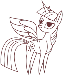 Size: 439x530 | Tagged: safe, artist:mpnoir, derpibooru import, twilight sparkle, twilight sparkle (alicorn), alicorn, pony, amending fences, .svg available, female, mare, paper twilight, simple background, solo, svg, transparent background, vector