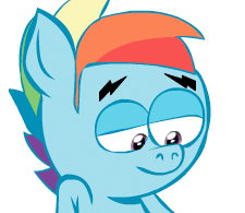 Size: 225x195 | Tagged: safe, artist:chowsupr334, rainbow blitz, rainbow dash, pegasus, pony, cropped, hotdiggedydemon, rule 63