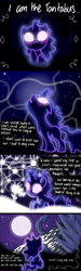 Size: 2067x6890 | Tagged: safe, artist:darkest-lunar-flower, princess luna, tantabus, alicorn, pony, comic:sommnium dulcis, cells, comic, cute, flower, moon, night, ocean, offscreen character, pov, tantibetes, wings