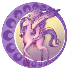 Size: 1024x1064 | Tagged: safe, artist:lazyeva, princess cadance, alicorn, pony, abstract background, cutie mark, female, glowing eyes, mare, simple background, solo, spread wings, transparent background, wings