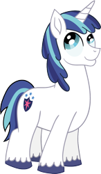 Size: 524x898 | Tagged: safe, artist:malte279, shining armor, pony, unicorn, colt, eyes rolling back, male, simple background, solo, transparent background, vector