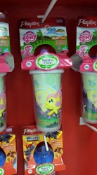 Size: 528x960 | Tagged: safe, derpibooru import, fluttershy, pinkie pie, rainbow dash, cup, irl, merchandise, photo, sippy cup