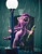 Size: 640x822 | Tagged: source needed, safe, artist:giantmosquito, pinkie pie, earth pony, pony, deepdream, lamppost, rain, singing in the rain, solo, surreal, umbrella, wat, wet mane