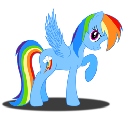 Size: 2038x2094 | Tagged: safe, artist:deannaphantom13, derpibooru import, rainbow dash, pegasus, pony, looking at you, raised hoof, simple background, smiling, solo, transparent background