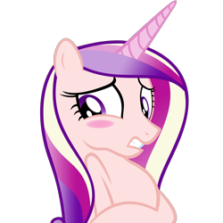 Size: 6000x6000 | Tagged: safe, artist:lazypixel, edit, edited edit, editor:slayerbvc, princess cadance, alicorn, pony, absurd resolution, accessory-less edit, blushing, embarrassed, female, furless, furless edit, mare, missing accessory, nude edit, nudity, shaved, simple background, solo, transparent background, uncomfortable, vector, vector edit
