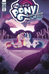 Size: 600x911 | Tagged: safe, artist:muffylevy, idw, princess cadance, shining armor, alicorn, pony, unicorn, spoiler:comic, spoiler:comic87, cover