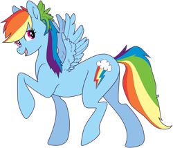 Size: 1024x878 | Tagged: safe, artist:pikamander2, artist:zombie_petting_zoo, rainbow dash, pegasus, pony, blue coat, female, mare, multicolored mane