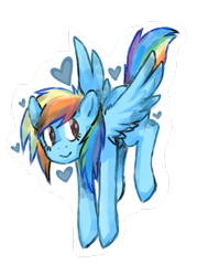 Size: 500x700 | Tagged: safe, artist:kaworuuu, rainbow dash, pegasus, pony, female, mare, simple background, solo, transparent background