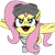 Size: 2500x2500 | Tagged: safe, artist:giantmosquito, artist:scriptkitty, fluttershy, pegasus, pony, clothes, dr adorable, evil, evil laugh, goggles, lab coat, solo