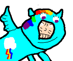 Size: 300x250 | Tagged: artist needed, safe, rainbow dash, human, fursuit, ms paint