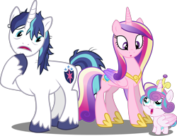 Size: 7164x5518 | Tagged: safe, artist:cyanlightning, artist:dashiesparkle, artist:spacekingofspace, artist:tardifice, edit, editor:slayerbvc, princess cadance, princess flurry heart, shining armor, alicorn, pony, unicorn, :o, absurd resolution, accessory theft, baby, baby pony, crown, diaper, father and child, father and daughter, female, filly, foal, hoof shoes, jewelry, looking down, looking up, male, mare, messy mane, mother and child, mother and daughter, open mouth, parent and child, peytral, raised hoof, regalia, royal family, simple background, stallion, stubble, transparent background, unshorn fetlocks, vector, vector edit
