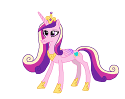 Size: 610x482 | Tagged: safe, artist:watermelon changeling, derpibooru exclusive, princess cadance, alicorn, pony, ms paint, simple background, solo, white background