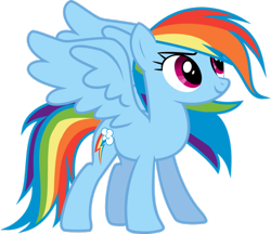 Size: 960x831 | Tagged: safe, artist:strawberry-pannycake, derpibooru import, rainbow dash, pegasus, pony, .svg available, alicorn wings, backwards cutie mark, simple background, solo, transparent background, vector, wing swap