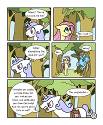 Size: 800x971 | Tagged: safe, artist:doodlesnap, fluttershy, rainbow dash, oc, pegasus, pony, comic:chivalry, comic