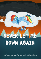 Size: 1024x1469 | Tagged: safe, artist:despisedandbeloved, rainbow dash, soarin', pegasus, pony, crying, fanfic, female, male, shipping, soarindash, straight