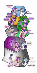 Size: 1637x3233 | Tagged: safe, artist:sneshneeorfa, princess cadance, shining armor, twilight sparkle, twilight sparkle (alicorn), alicorn, pony, unicorn, comic, simple background, transparent background