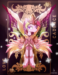 Size: 4000x5192 | Tagged: safe, artist:zidanemina, princess cadance, alicorn, pony, absurd resolution, armor, crossover, female, goddess, mare, saint seiya, signature, solo