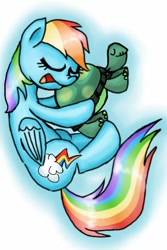 Size: 400x600 | Tagged: safe, artist:very-very-valuable, rainbow dash, tank, pegasus, pony, tortoise, female, hug, male, mare