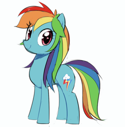 Size: 890x902 | Tagged: safe, artist:30clock, derpibooru import, rainbow dash, equestria girls, alternate hairstyle, solo