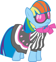 Size: 853x936 | Tagged: safe, artist:blah23z, derpibooru import, edit, photo finish, rainbow dash, recolor, simple background, solo