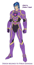 Size: 1271x2429 | Tagged: safe, artist:pyrus-leonidas, part of a set, shining armor, human, series:mortal kombat:defenders of equestria, armor, crossover, description at source, humanized, looking at you, male, man, mortal kombat, siegfried, simple background, smiling, solo, soul calibur, transparent background, video game crossover, wavy mouth