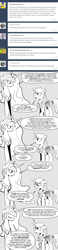 Size: 896x3874 | Tagged: safe, artist:mamatwilightsparkle, princess celestia, shining armor, alicorn, pony, unicorn, comic, mama twilight sparkle, monochrome, tumblr, younger