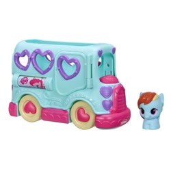 Size: 400x400 | Tagged: safe, derpibooru import, rainbow dash, pegasus, pony, bus, official, playskool, playskool friends, toy