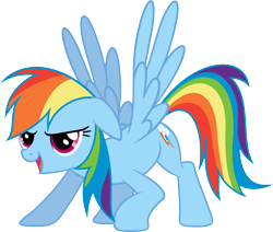 Size: 6286x5333 | Tagged: safe, artist:quanno3, rainbow dash, pegasus, pony, absurd resolution, simple background, solo, transparent background, vector