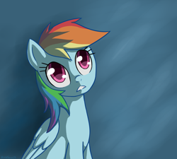 Size: 1200x1080 | Tagged: safe, artist:birchflame23, derpibooru import, rainbow dash, pegasus, pony, head tilt, solo