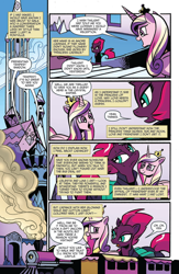 Size: 994x1528 | Tagged: safe, artist:andypriceart, idw, princess cadance, tempest shadow, alicorn, pony, unicorn, spoiler:comic, spoiler:comic67, broken horn, comic, crystal empire, female, mare, official comic, preview, speech bubble