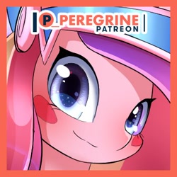 Size: 370x370 | Tagged: safe, artist:phoenixperegrine, princess cadance, alicorn, pony, female, mare, obtrusive watermark, patreon, patreon logo, solo, watermark