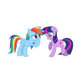 Size: 3000x2500 | Tagged: safe, artist:gizemyorganci, rainbow dash, twilight sparkle, pegasus, pony, female, floppy ears, implied shipping, lesbian, shipping, simple background, transparent background, twidash, vector