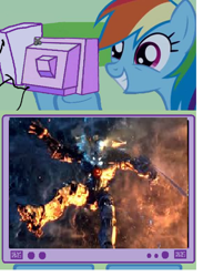 Size: 452x616 | Tagged: safe, rainbow dash, pegasus, pony, exploitable meme, gipsy danger, pacific rim, tv meme